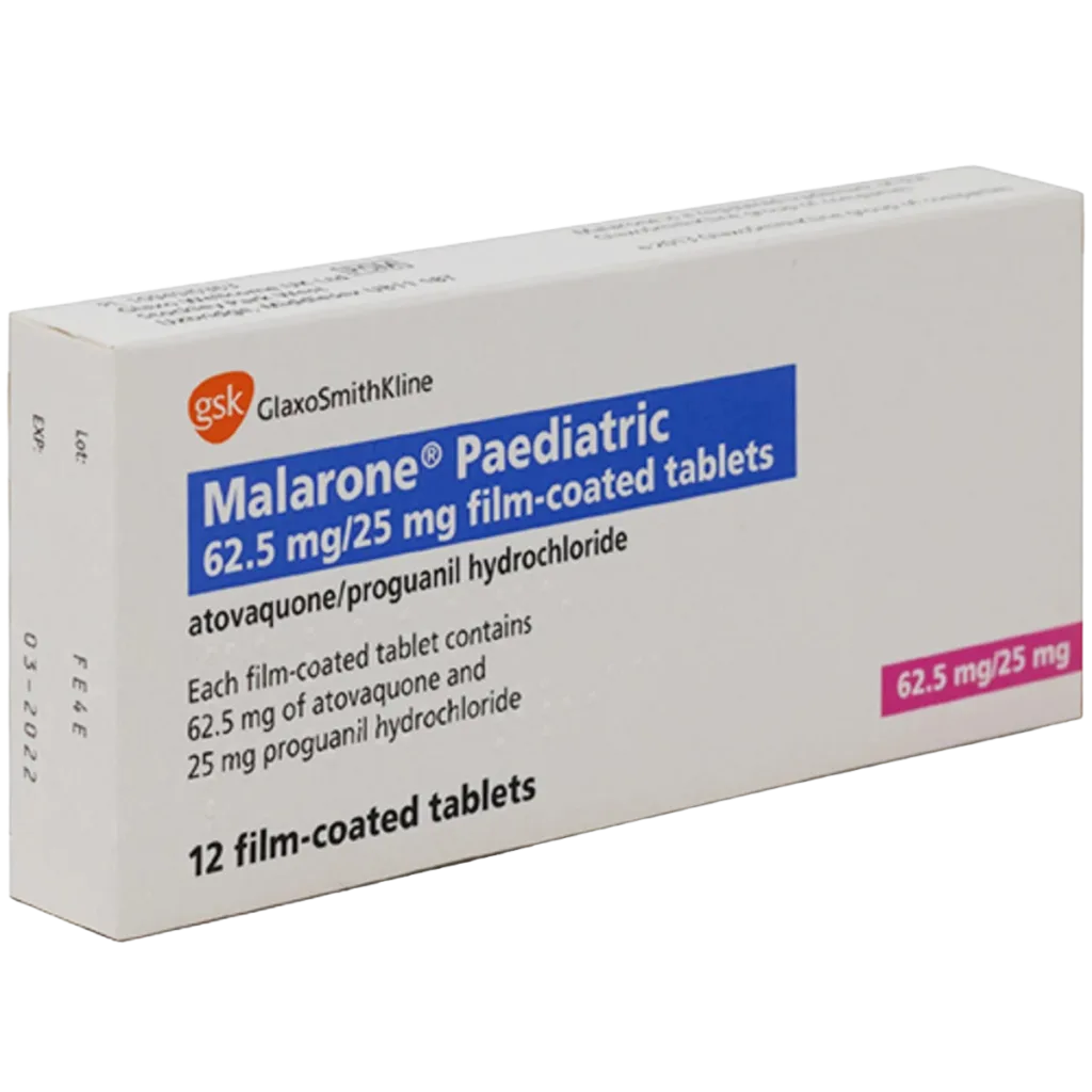 Malarone Paediatric 62.5mg/25mg tablets